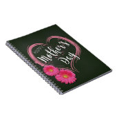 ピンクハート花母の日 – ノートブック (右側)