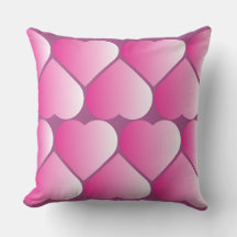 ピンクハート装飾用クッション
