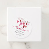 ピンクハート赤ちゃんシャワーありがとう フェイバータグ (インサイチュ)