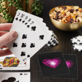 ピンクハート遊ブラックのカード トランプ (インサイチュ)