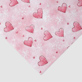 ピンクハート雪 薄葉紙 (詳細)