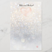 ピンクハート風船文具 便箋 (正面)