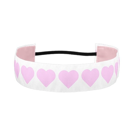 ピンクハート アスレチックヘッドバンド (正面)
