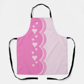 ピンクハート エプロン (正面)
