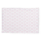 ピンクハート – カラーのお気に入りの追加 枕カバー (裏面)