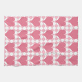 ピンクハート キッチンタオル (横)