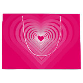 ピンクハート ギフトバッグ (正面)