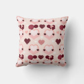 ピンクハート クッション (裏面)
