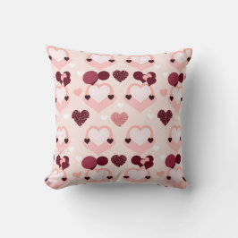 ピンクハート クッション