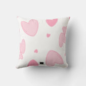 ピンクハート クッション (裏面)