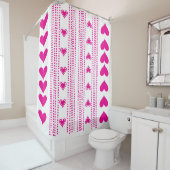 ピンクハート シャワーカーテン (インサイチュ)