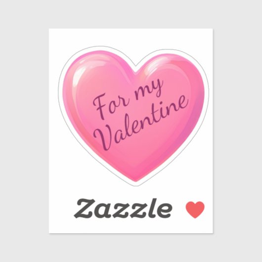 ピンクハート シール (シート)