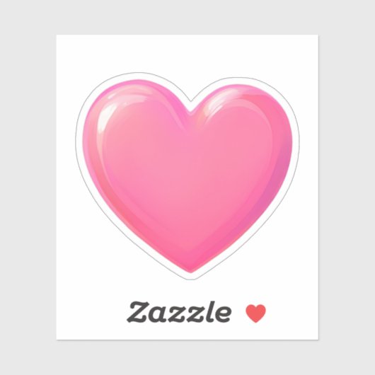 ピンクハート シール (シート)