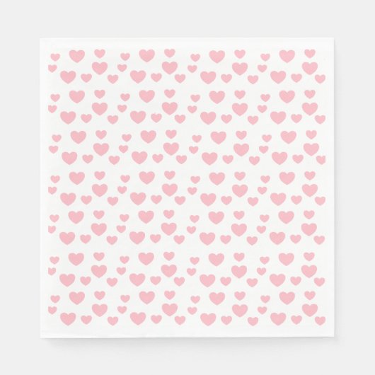 ピンクハート スタンダードランチョンナプキン (正面)
