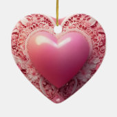 ピンクハート セラミックオーナメント (裏面)