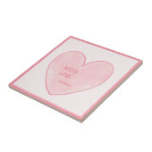 ピンクハート タイル (側面)