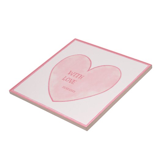 ピンクハート タイル (側面)