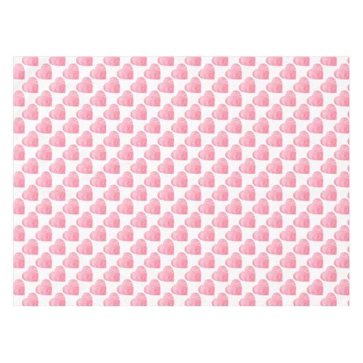 ピンクハート テーブルクロス (正面(横))