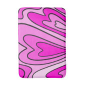 ピンクハート バスマット (正面縦)