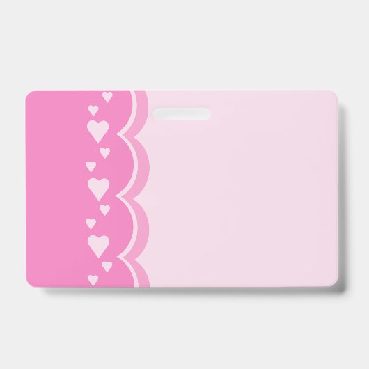 ピンクハート バッジ (正面)