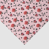 ピンクハート、バラ、弓(デザイン18ピンクシリーズ) 薄葉紙 (詳細)