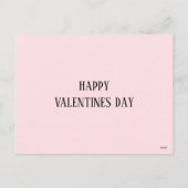ピンクハート。バレンタインデー。愛.10代モダンの シーズンポストカード (裏面)