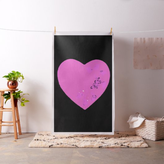 ピンクハート ファブリック (インサイチュ)