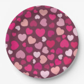 ピンクハート ペーパープレート (正面)