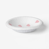 ピンクハート ペーパーボウル (傾斜あり)