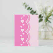 ピンクハート ポストカード (スタンド正面)