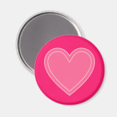 ピンクハート マグネット (正面/裏面)