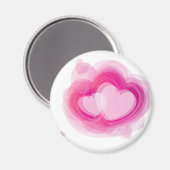 ピンクハート マグネット (正面/裏面)