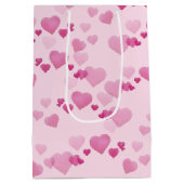 ピンクハート ミディアムペーパーバッグ (裏面)