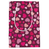 ピンクハート ミディアムペーパーバッグ (正面)