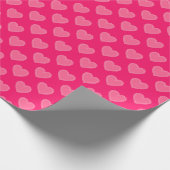 ピンクハート ラッピングペーパー (角)