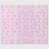 ピンクハート ラッピングペーパー (フラット)