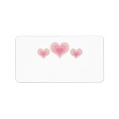 ピンクハート ラベル (正面)