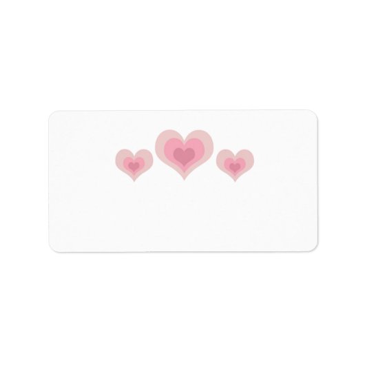 ピンクハート ラベル (正面)