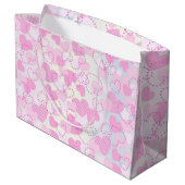 ピンクハート ラージペーパーバッグ (裏面アングル)