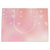 ピンクハート ラージペーパーバッグ (正面)
