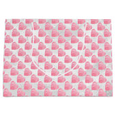 ピンクハート ラージペーパーバッグ (正面)