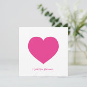 ピンクハート 愛してる理由は... ラブノート特別仕様 カード (スタンド正面)
