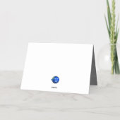 ピンクハート 箔グリーティングカード (裏面)