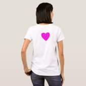 ピンクハート Tシャツ (裏面フル)