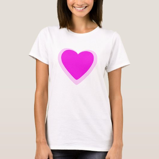ピンクハート Tシャツ (正面)