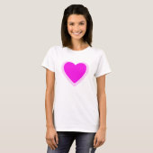 ピンクハート Tシャツ (正面フル)