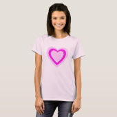 ピンクハート Tシャツ (正面フル)