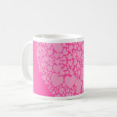 ピンクハートfor St Valentine コーヒーマグカップ (正面左)