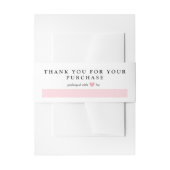 ピンクハートInvitatがパッケージした注文をありがとう 招待状ベリーバンド (正面例)