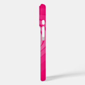 ピンクハートiPhoneケース名前をカスタムするとQRコード Case-Mate iPhoneケース (裏面 / 左)